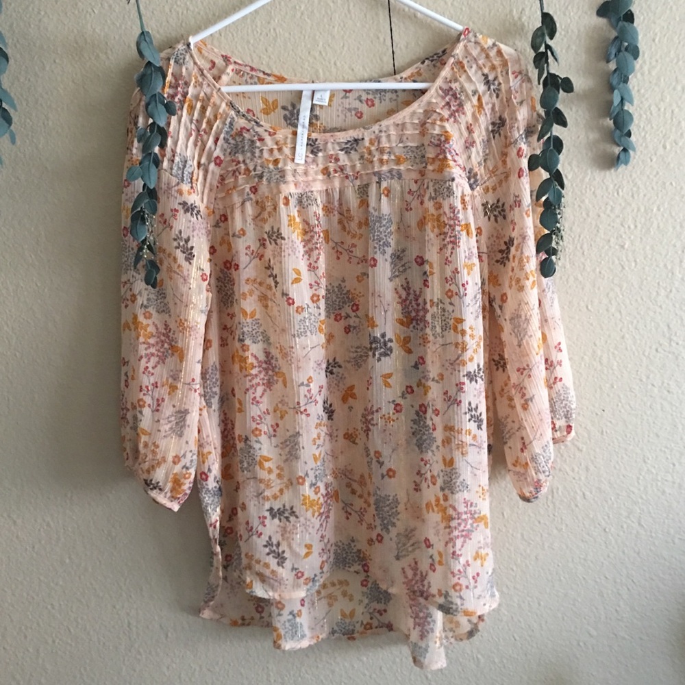 LC | chiffon floral top
